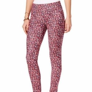 Michael Kors Pink Floral Pull up leggings